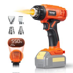 Cordless Heat Gun Hot Air Gun with LCD Display Multi-Level Temp & 4 Nozzle