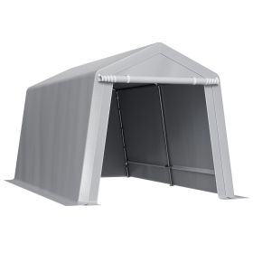 Outdoor Storage Shelter Shed 8x14 ft Waterproof Portable Canopy Carport Tent