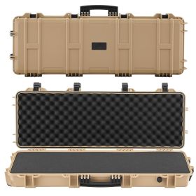 VEVOR Hard Rifle Case, Lockable Rifle Case with Pre-cut Foams, 40 in Gun Storage with Wheels