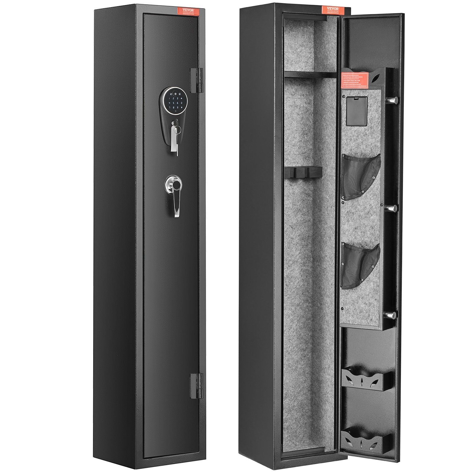 Va Rifle Safe VEVOR 3 Rifles Gun Safe, Rifle Safe with Lock & Digital Keypad, Quick ...