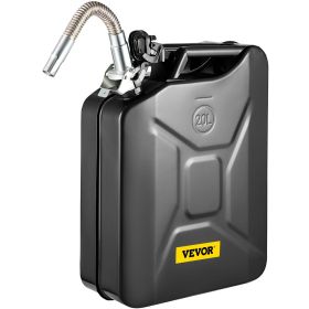 VEVOR Jerry Fuel Can, 5.3 Gallon / 20 L Portable Jerry Gas Can with Flexible Spout System (Color: Black, Quantity: 1 Piece)